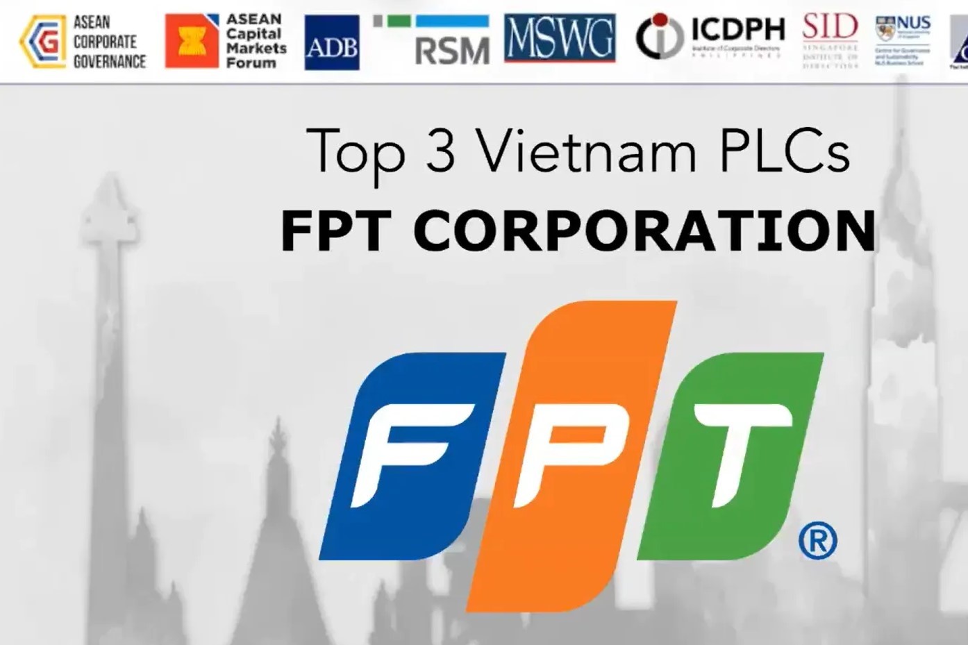 FPT ranks among the Top 3 Vietnamese Publicly Listed Companies on ASEAN's CG Score List