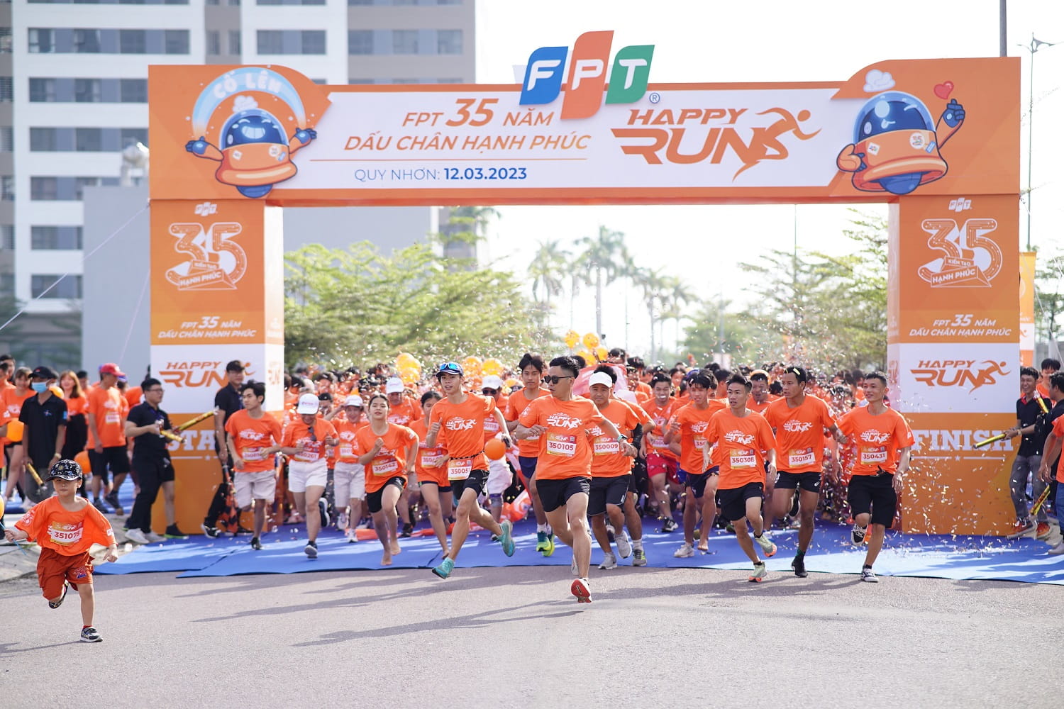 2,500 people took part in the "FPT Happy Run 2023" in Quy Nhon